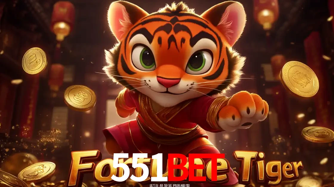 O carismático mascote do jogo de slot Fortune Tiger, um tigre fofo em pose de artes marciais, pronto para trazer sorte e multiplicadores de ganhos no cassino online 551BET.